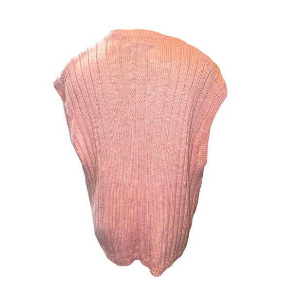 Vintage Alfred Dunner Sleeveless Cardigan Vest With Floral Embroidery - Picture 6 of 8